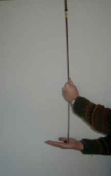 Demonstrating suppleness using a whip.